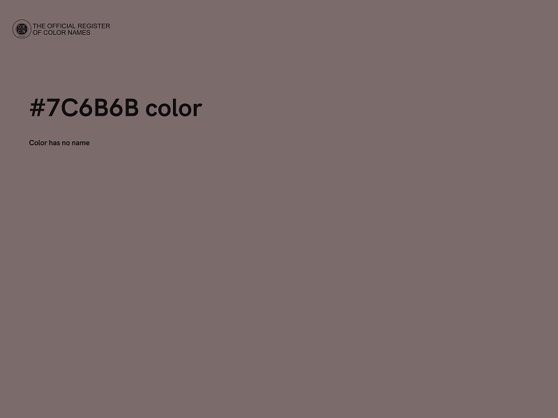 #7C6B6B color image