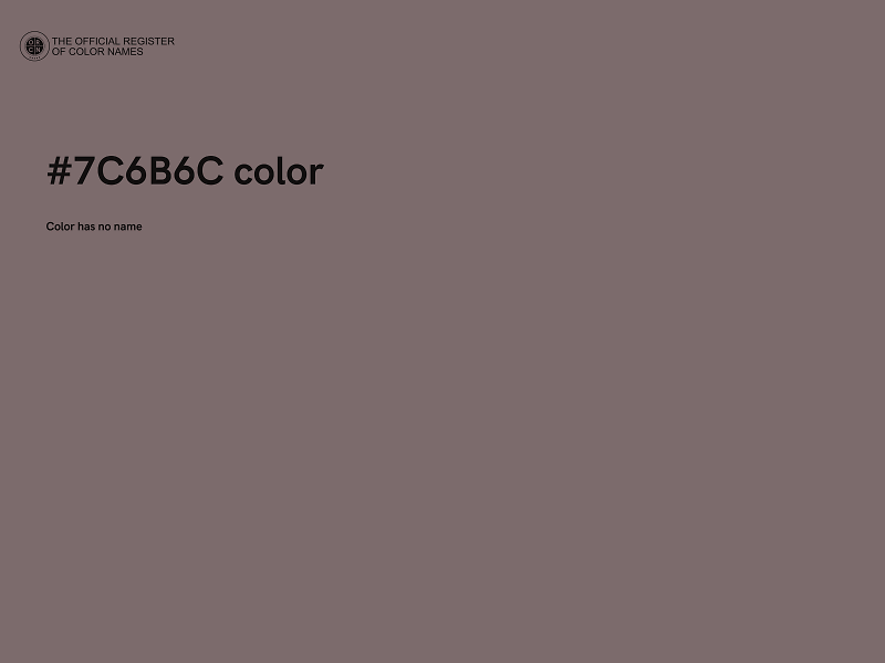 #7C6B6C color image