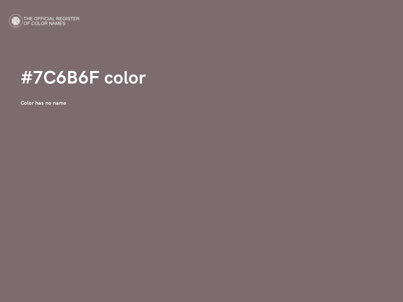 #7C6B6F color image