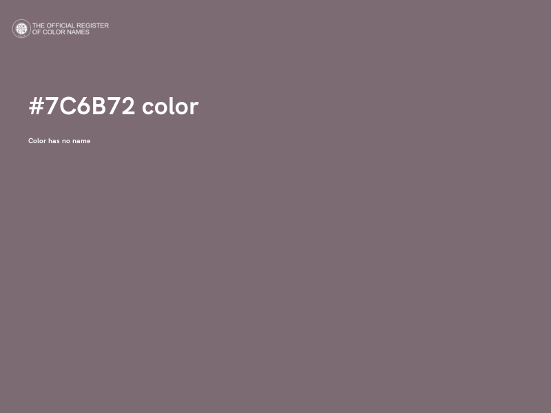 #7C6B72 color image