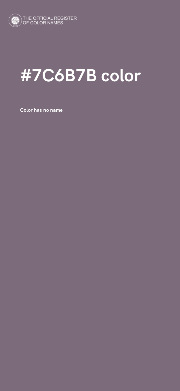 #7C6B7B color image
