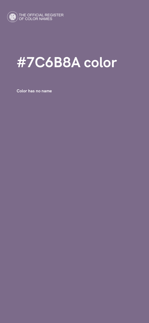 #7C6B8A color image