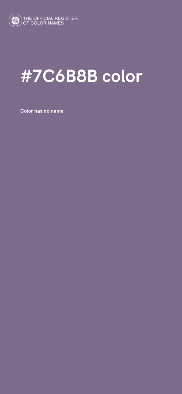 #7C6B8B color image