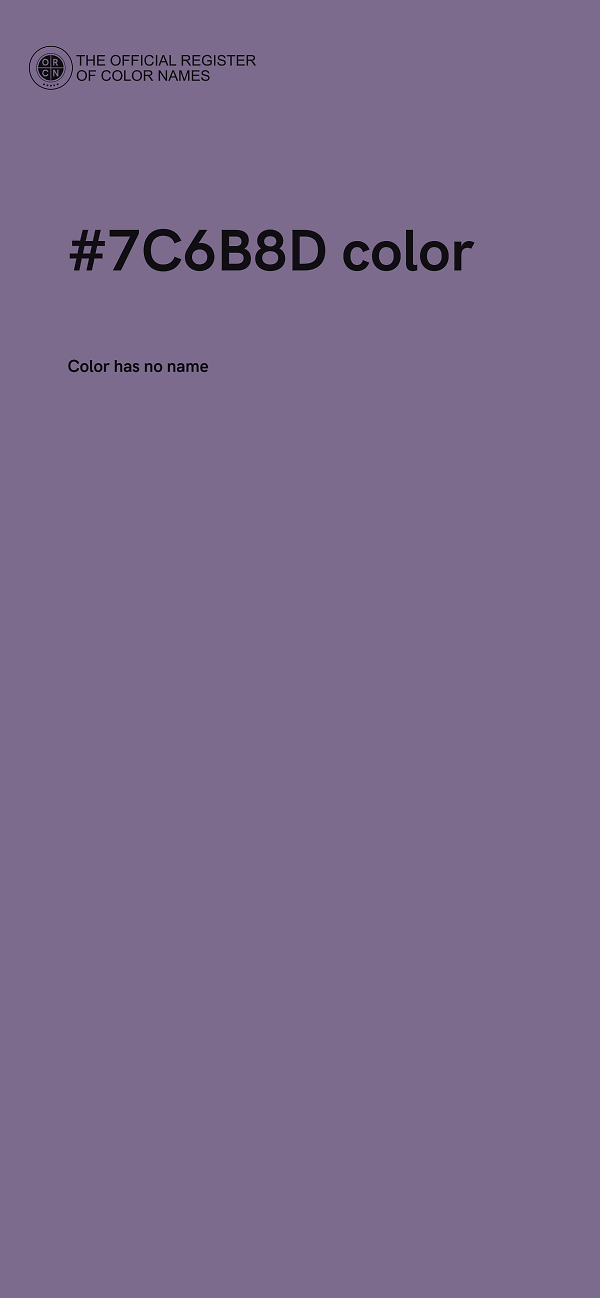 #7C6B8D color image