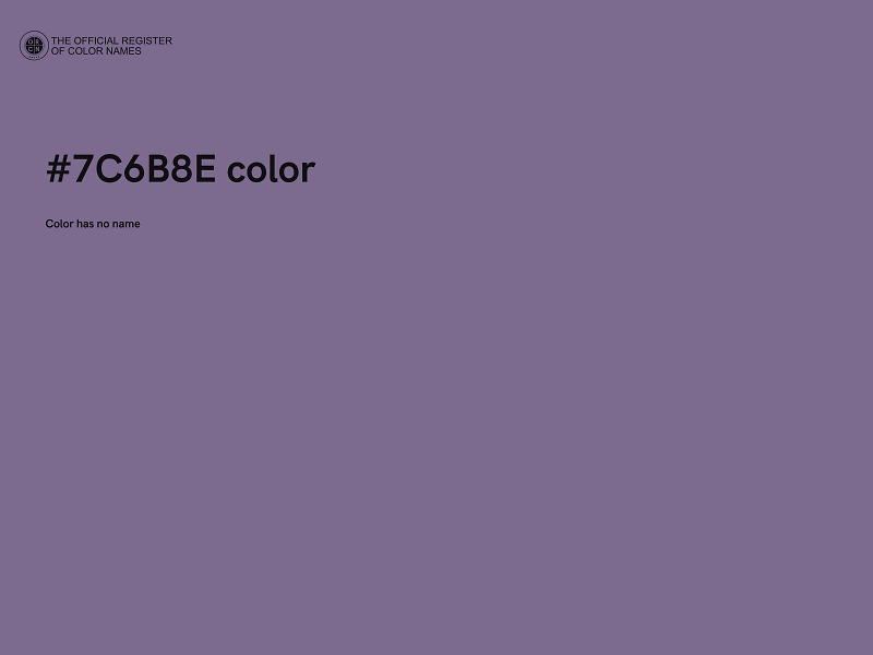#7C6B8E color image