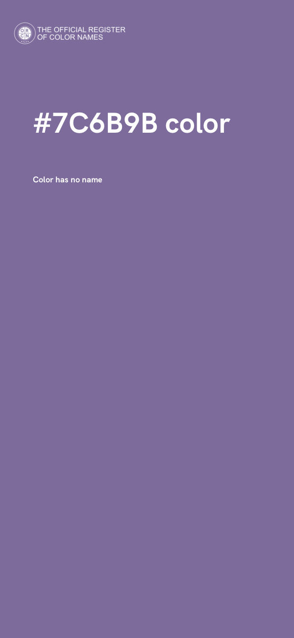 #7C6B9B color image