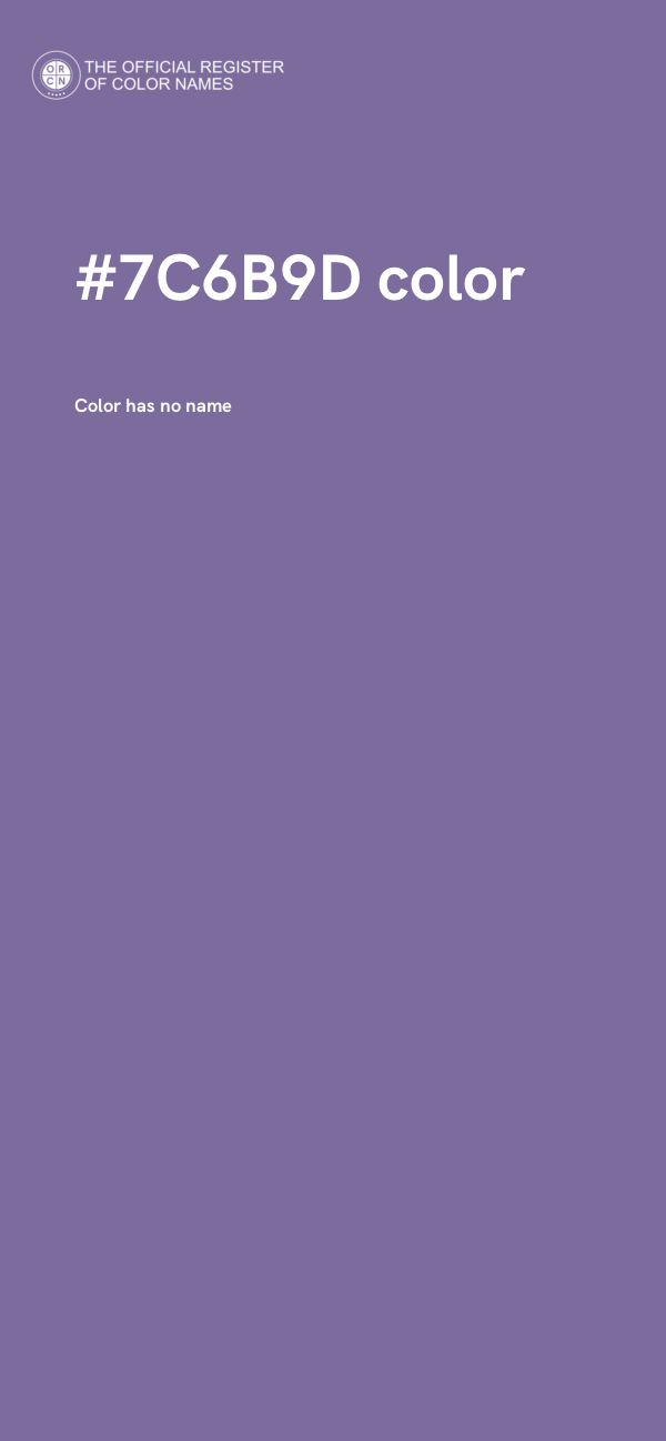 #7C6B9D color image