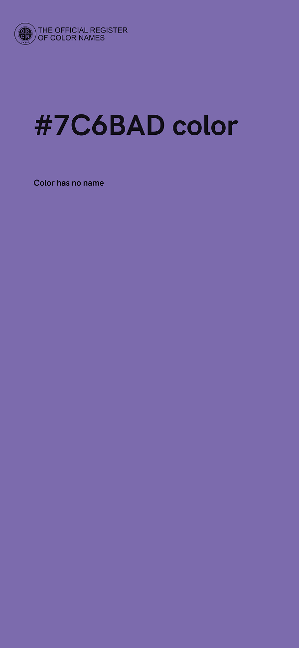 #7C6BAD color image