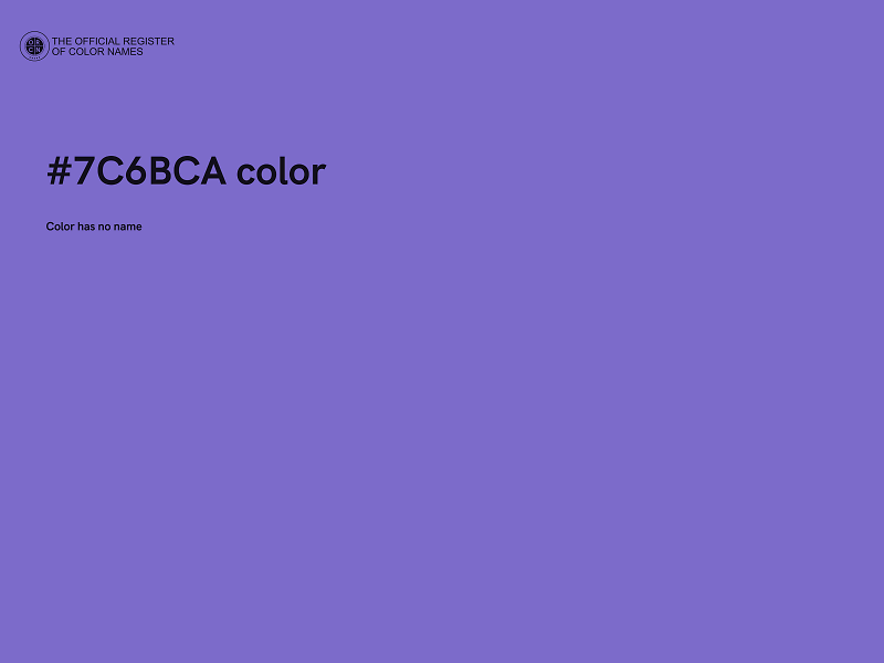 #7C6BCA color image