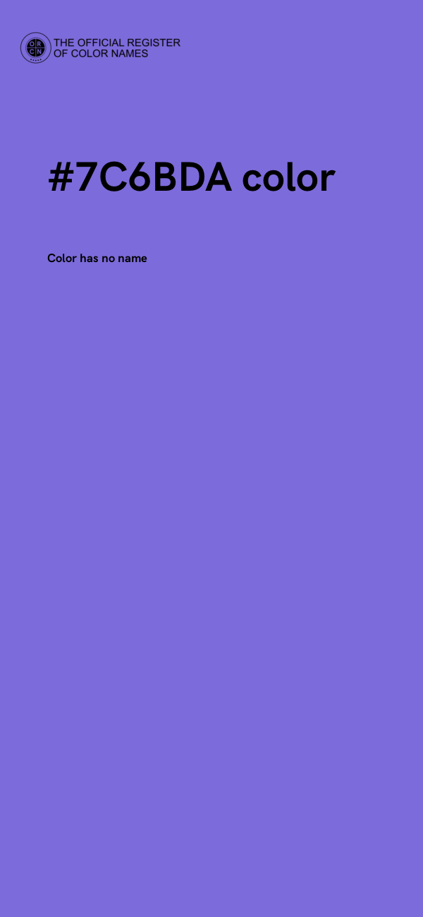 #7C6BDA color image