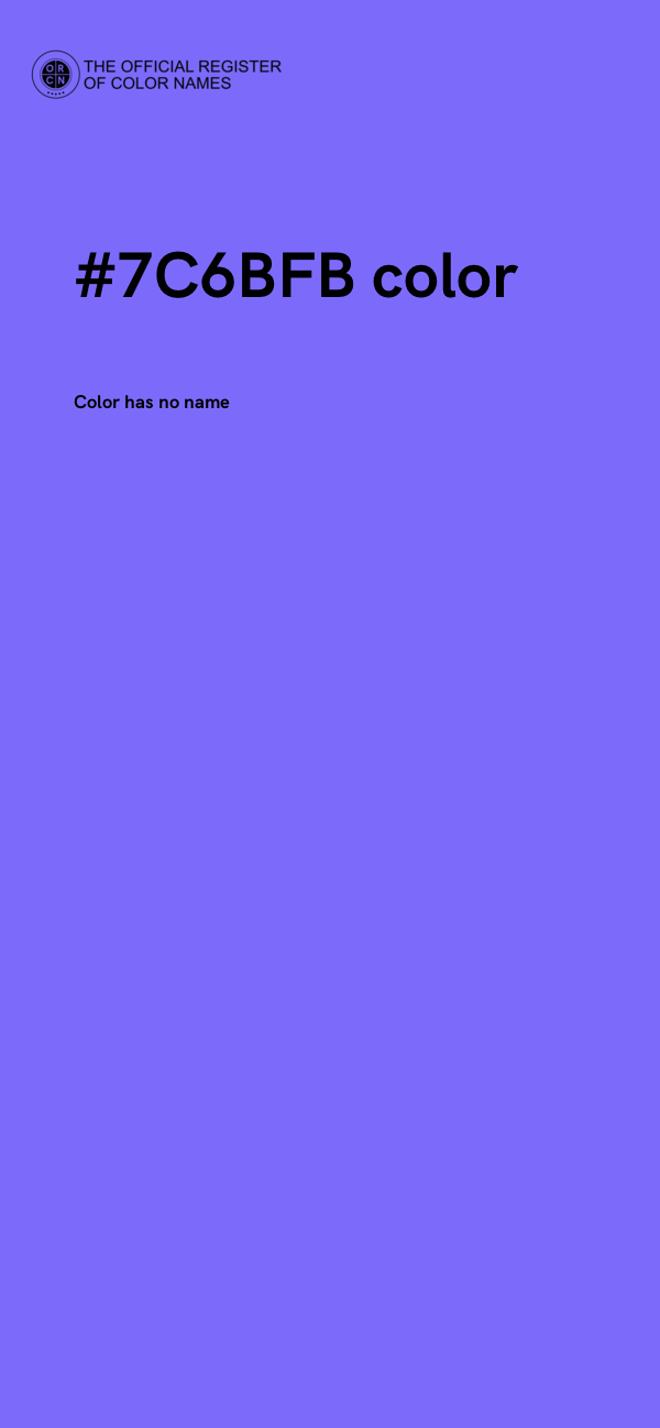 #7C6BFB color image