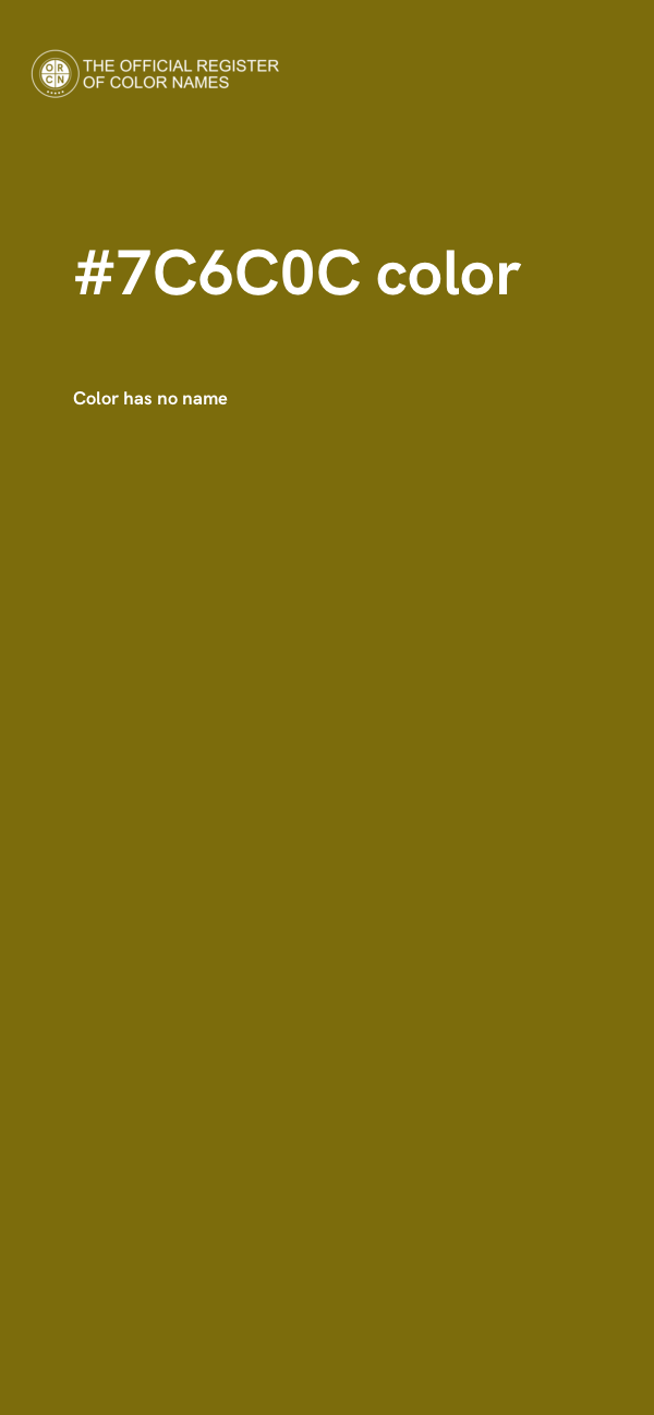 #7C6C0C color image