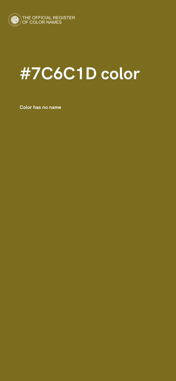 #7C6C1D color image