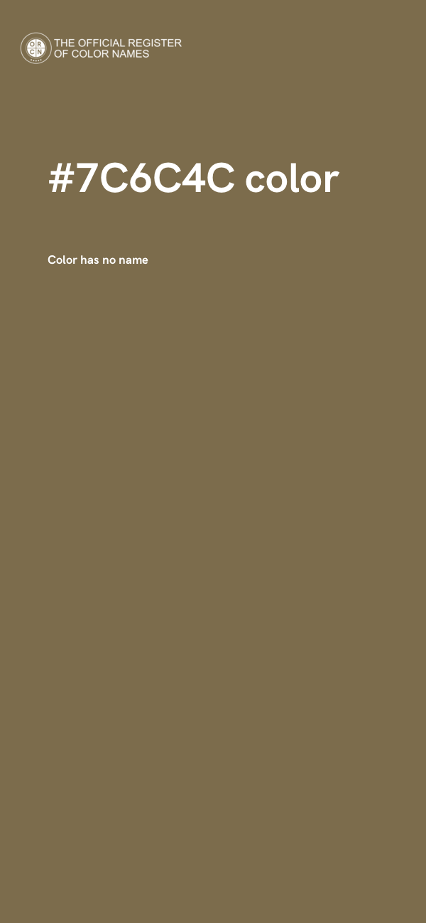 #7C6C4C color image