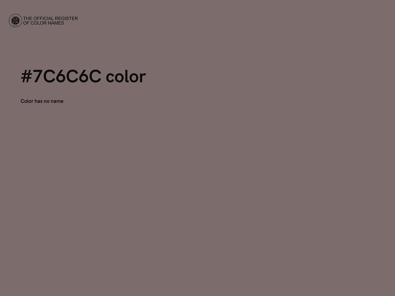 #7C6C6C color image