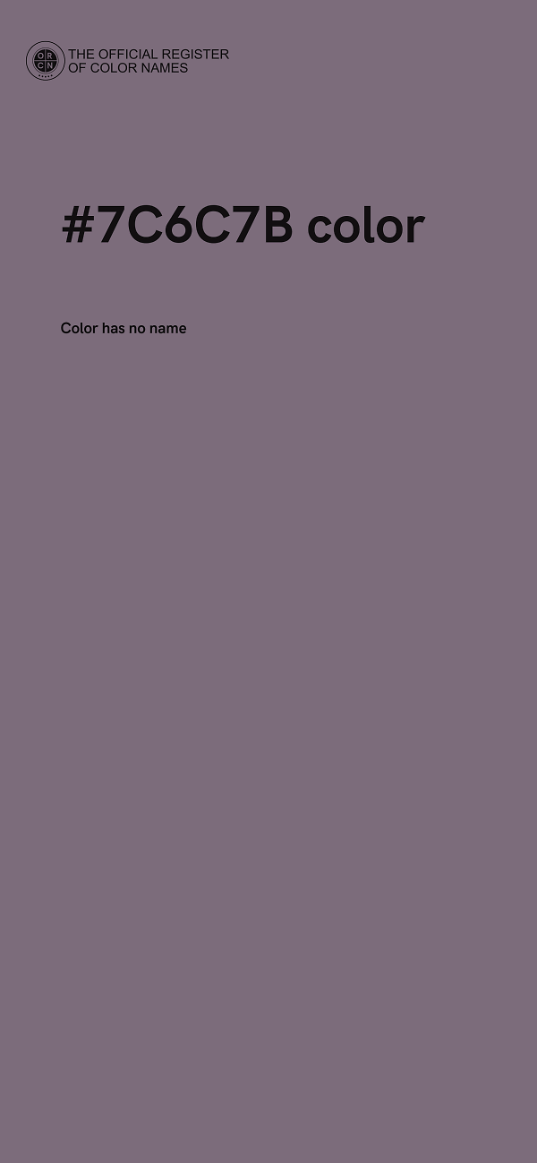 #7C6C7B color image