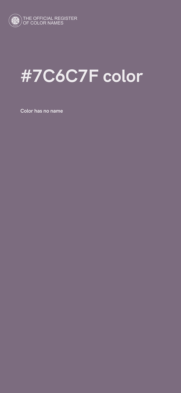 #7C6C7F color image