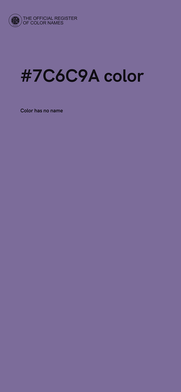 #7C6C9A color image