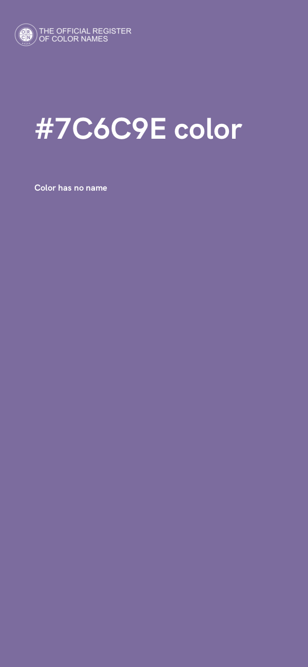 #7C6C9E color image