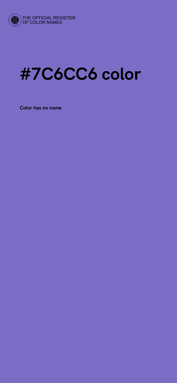 #7C6CC6 color image