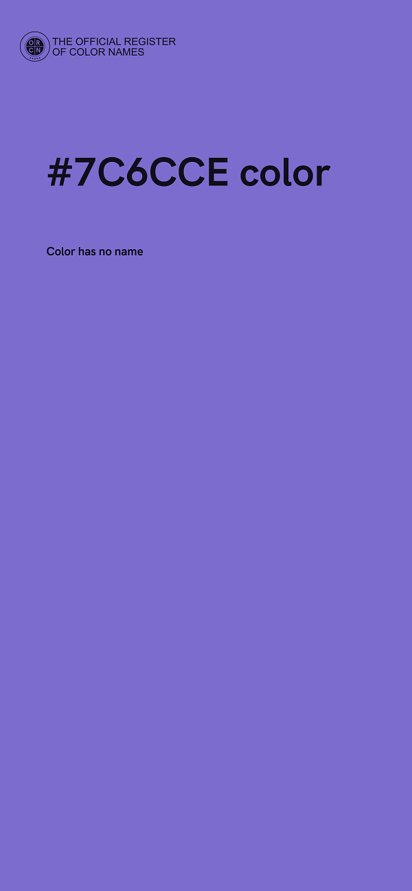 #7C6CCE color image