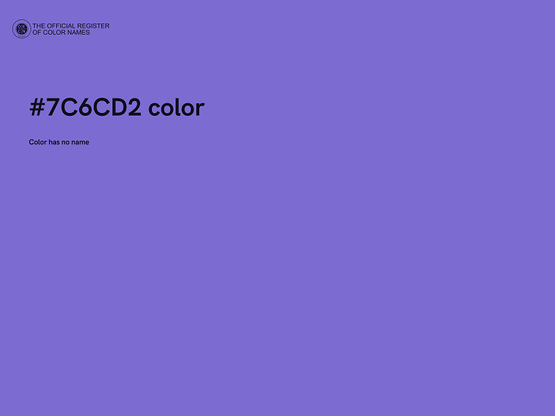 #7C6CD2 color image