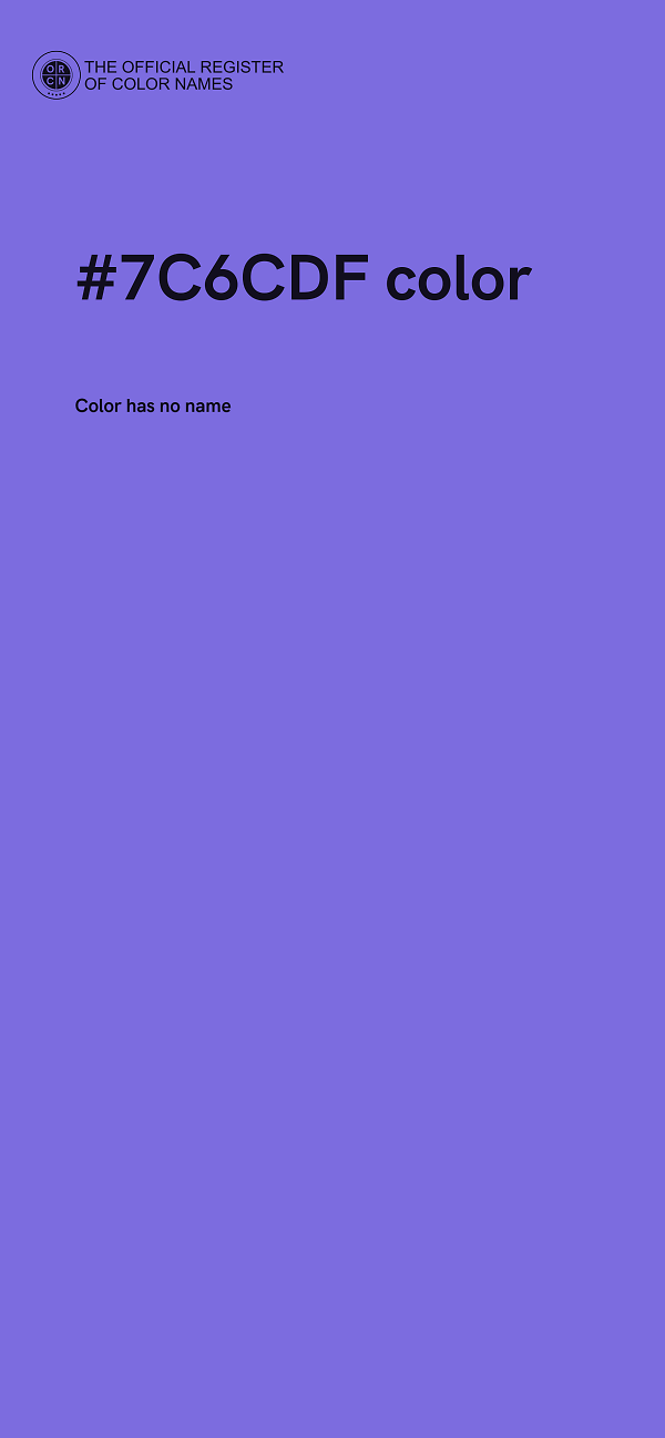#7C6CDF color image
