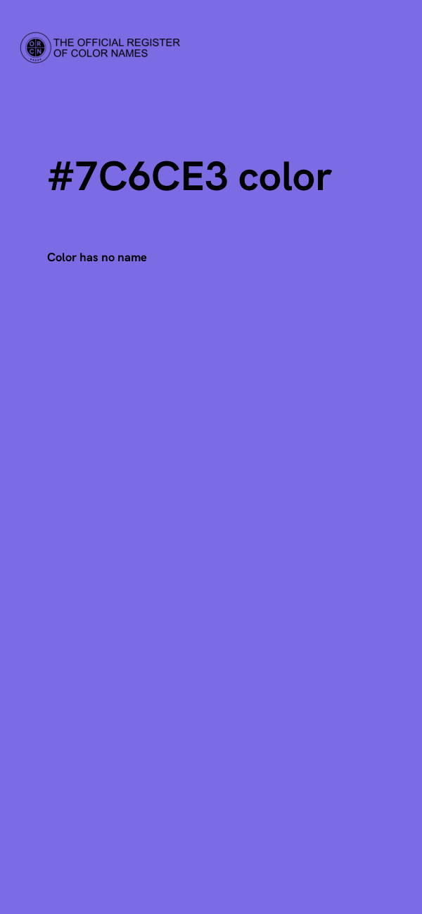 #7C6CE3 color image