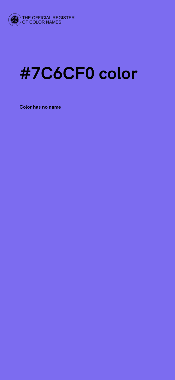#7C6CF0 color image