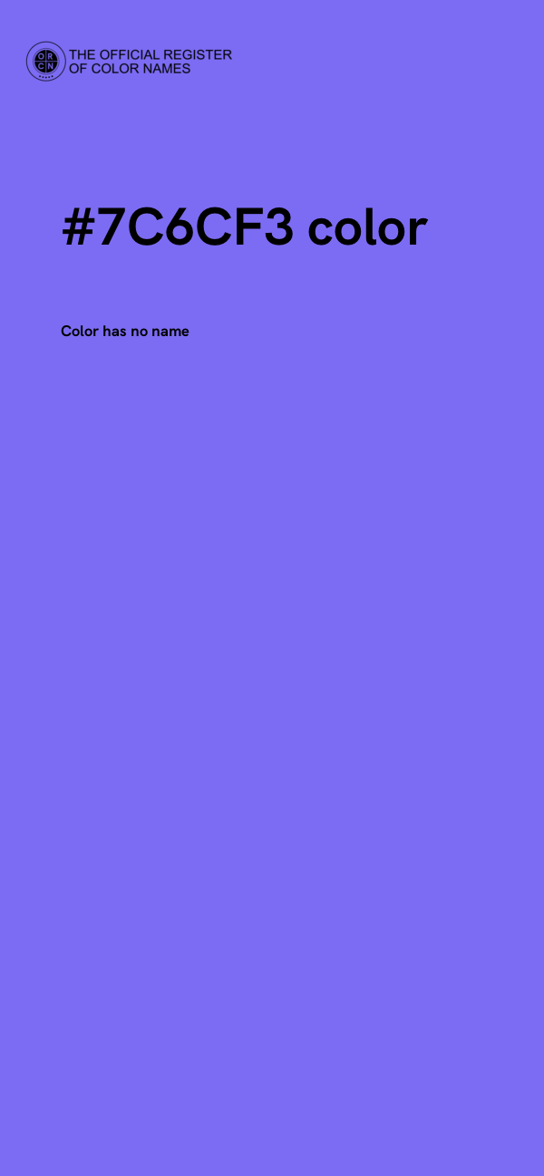 #7C6CF3 color image