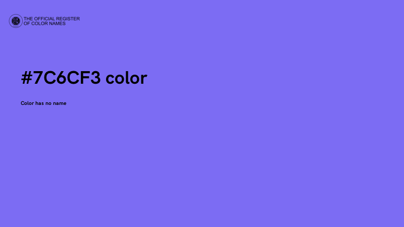 #7C6CF3 color image