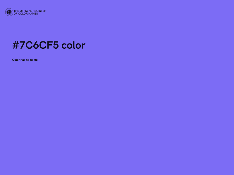 #7C6CF5 color image