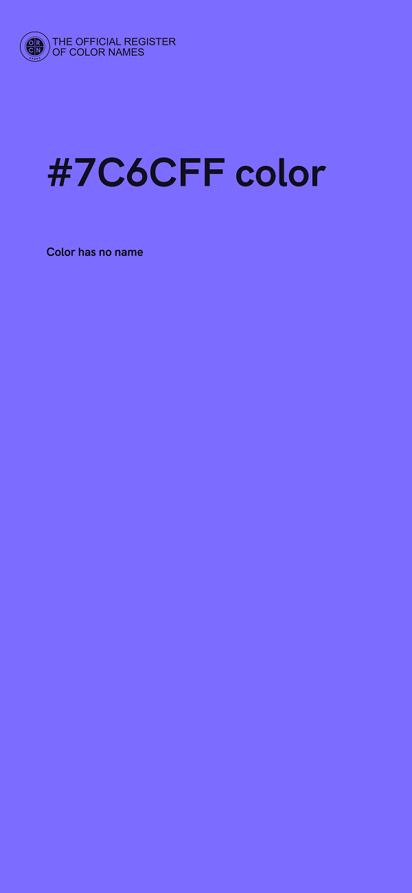 #7C6CFF color image