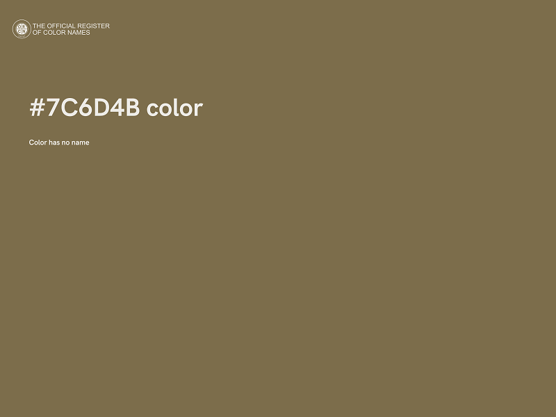 #7C6D4B color image