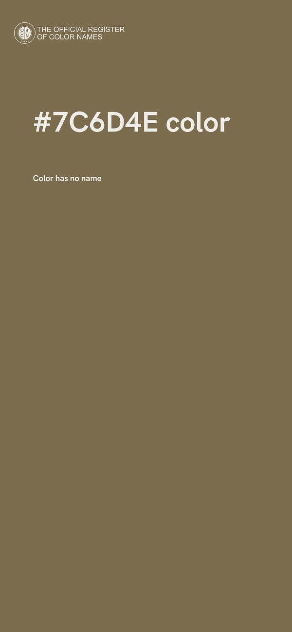 #7C6D4E color image