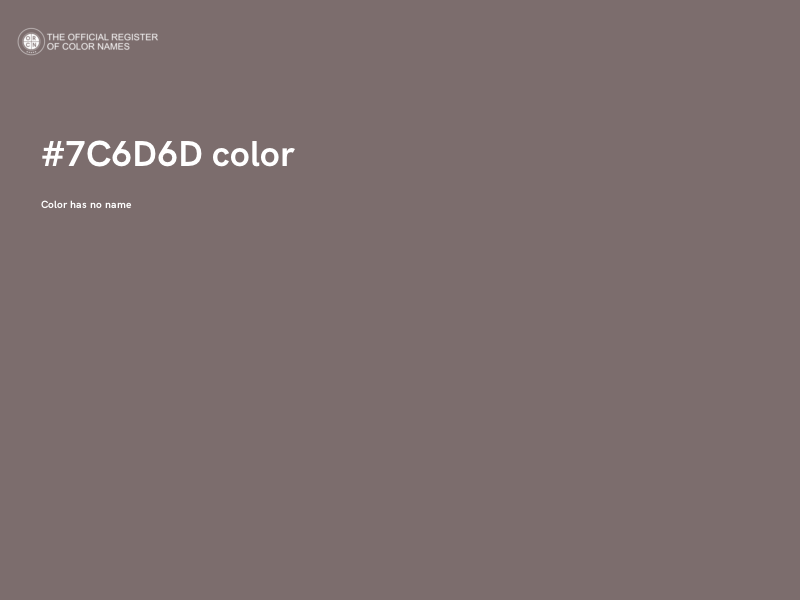 #7C6D6D color image