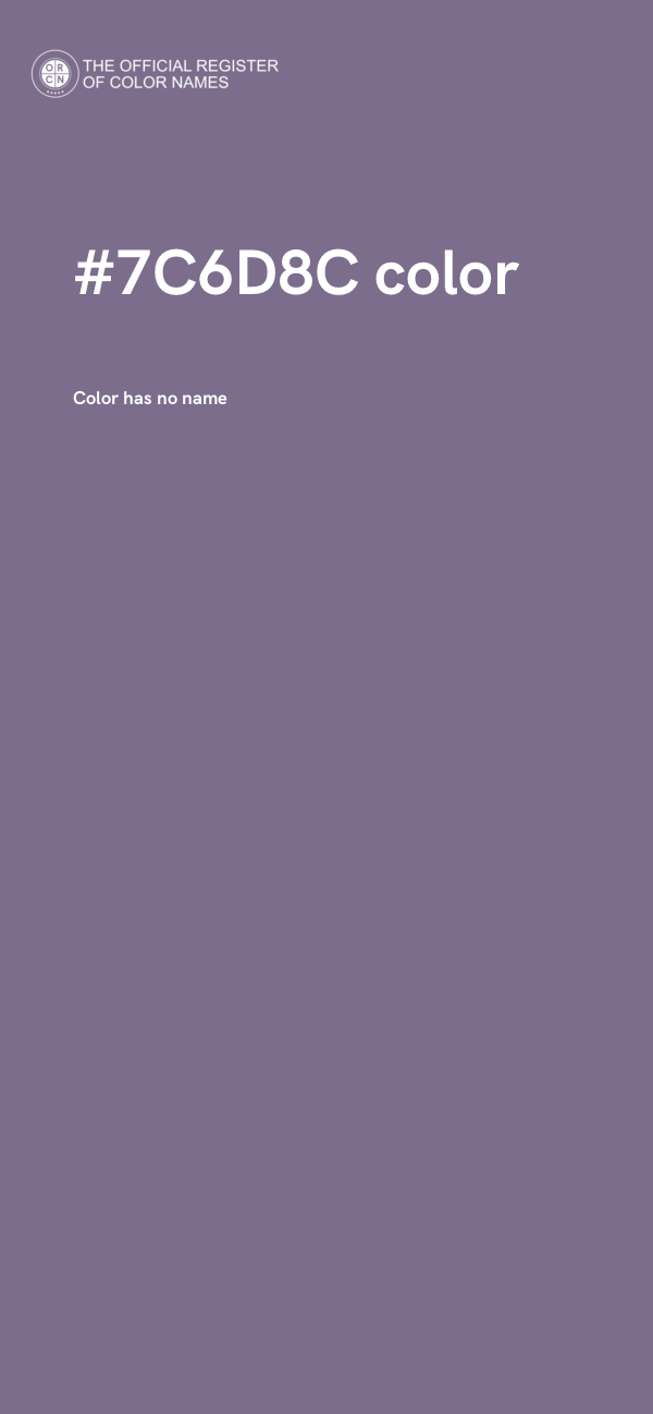 #7C6D8C color image