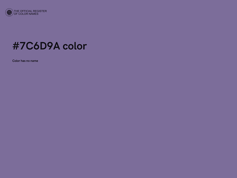 #7C6D9A color image