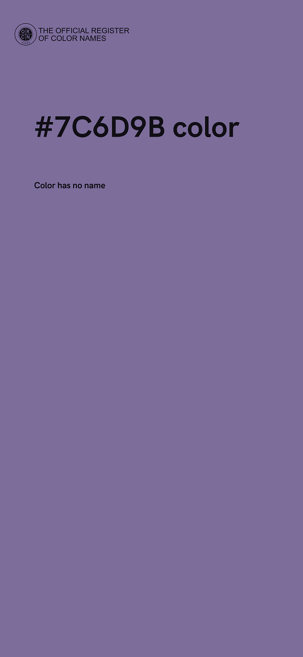 #7C6D9B color image