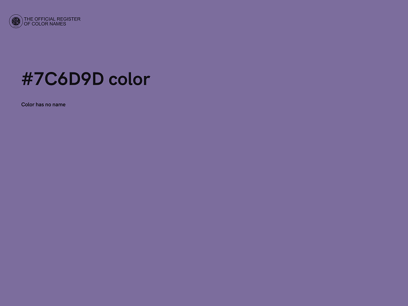 #7C6D9D color image