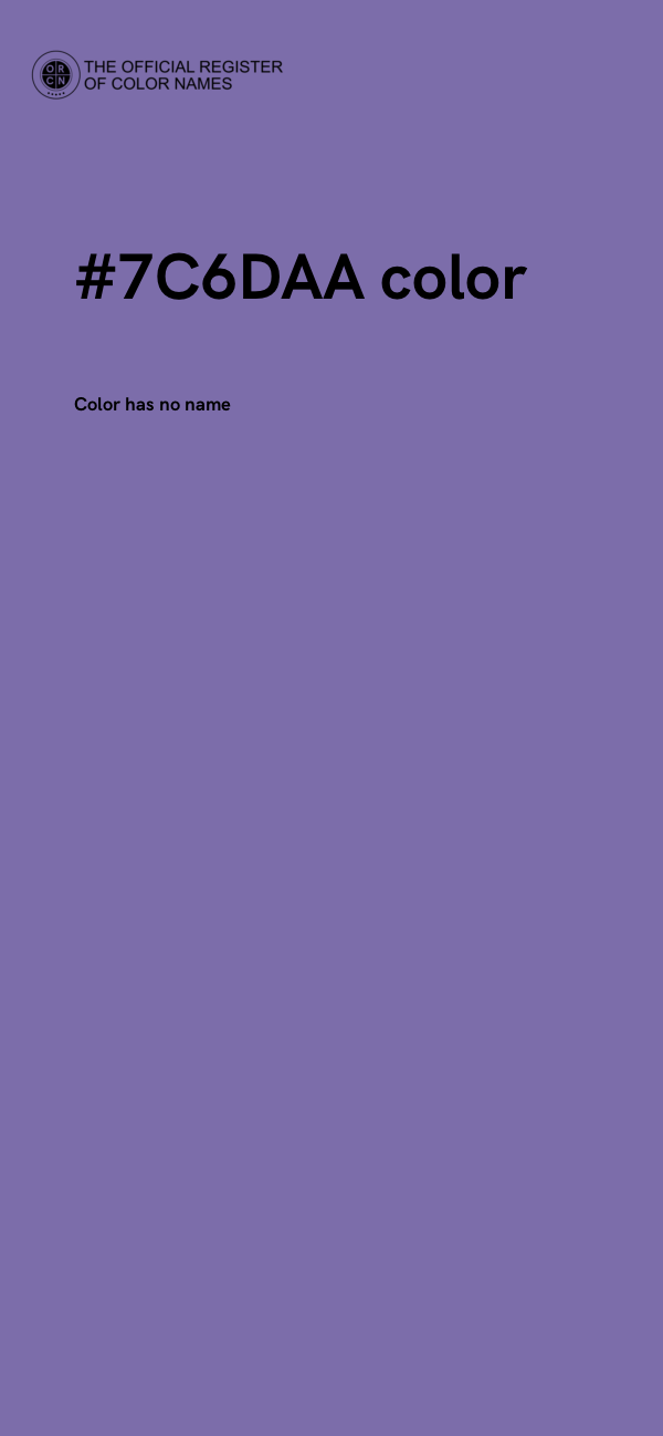 #7C6DAA color image