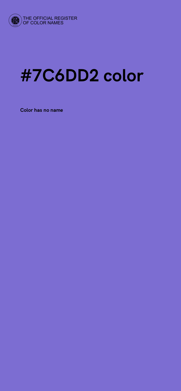 #7C6DD2 color image