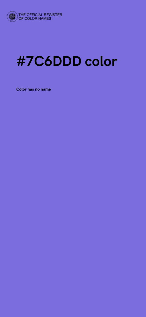 #7C6DDD color image