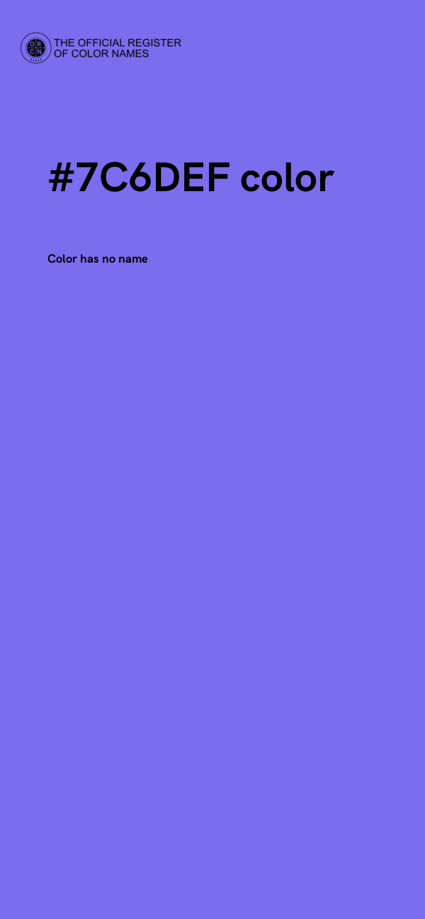 #7C6DEF color image