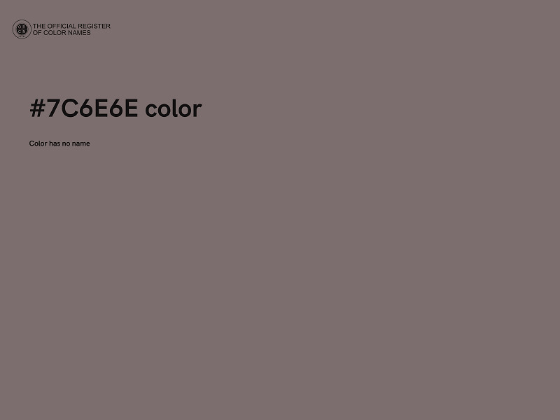 #7C6E6E color image