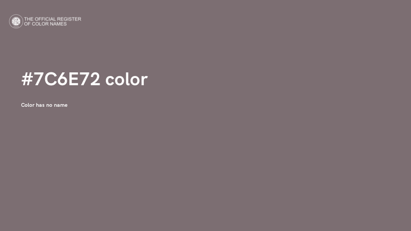 #7C6E72 color image