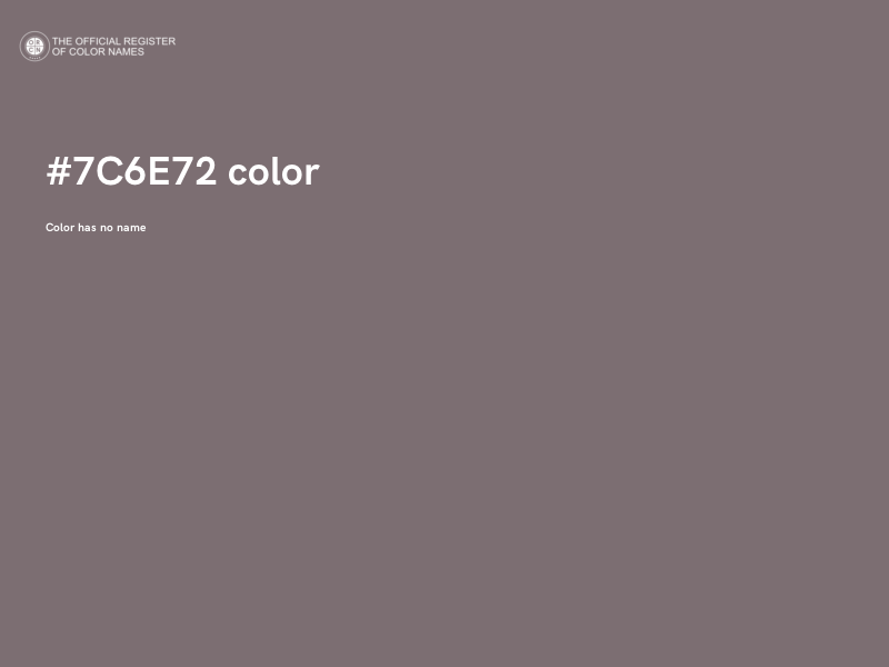 #7C6E72 color image