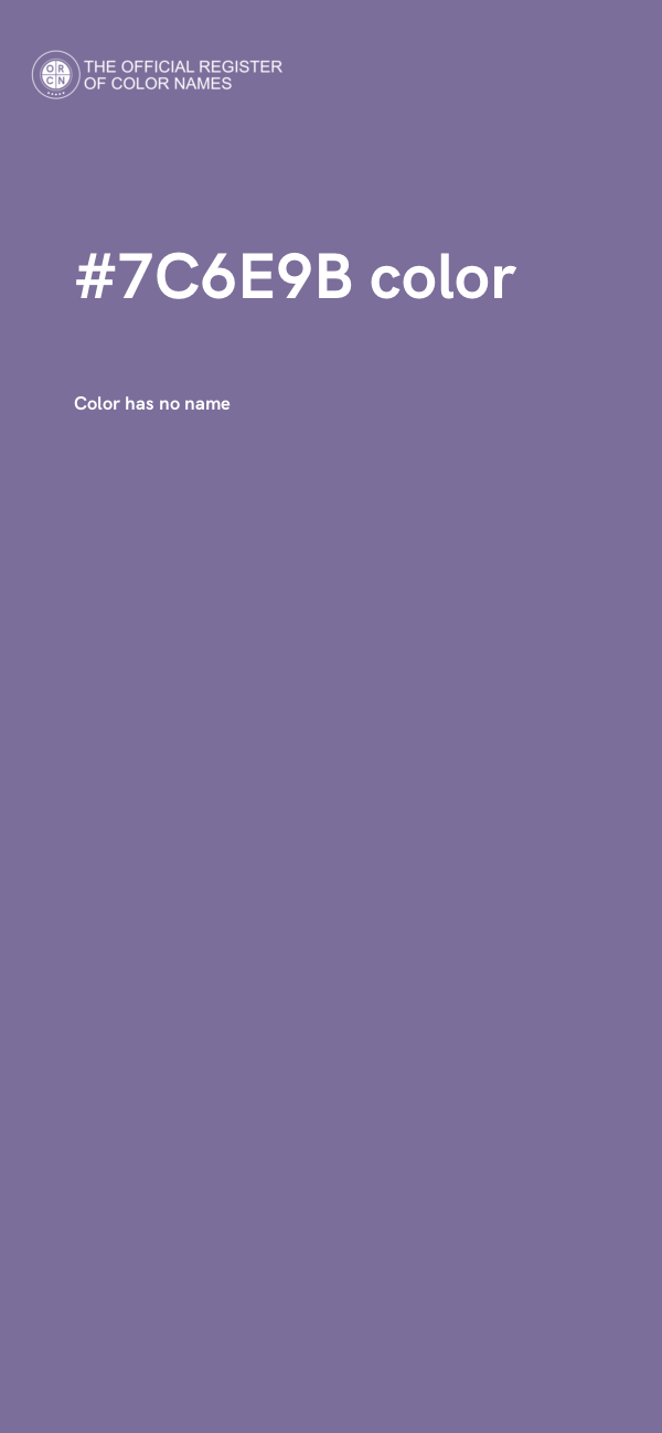 #7C6E9B color image