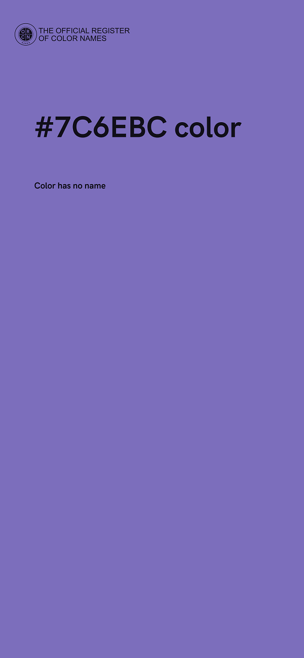 #7C6EBC color image
