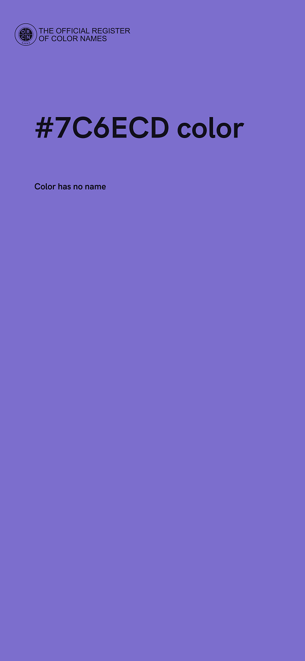 #7C6ECD color image